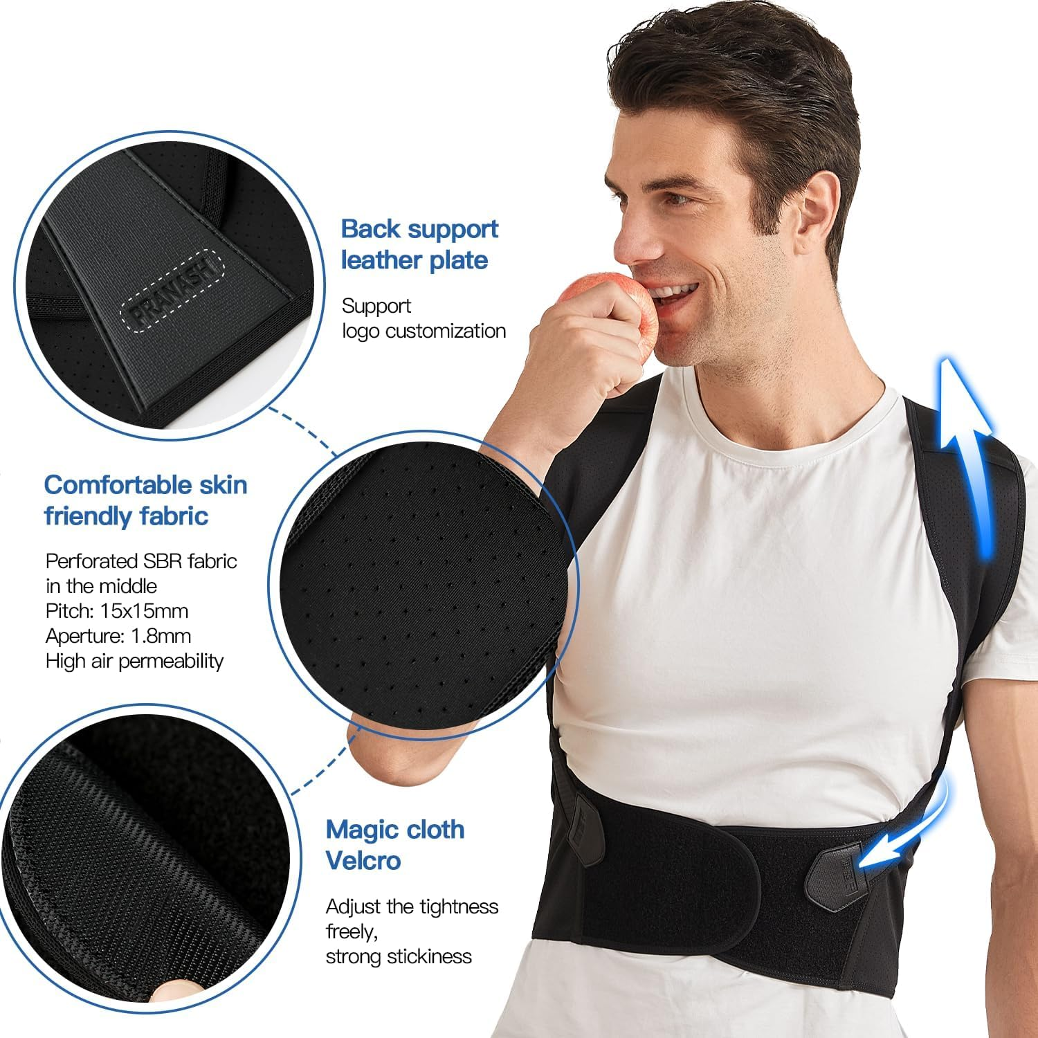 Posture Corrector for Women and Men, Adjustable Shoulder Posture Brace, Back Straightener Posture, Used for Middle and Upper Spine XXL image number 4