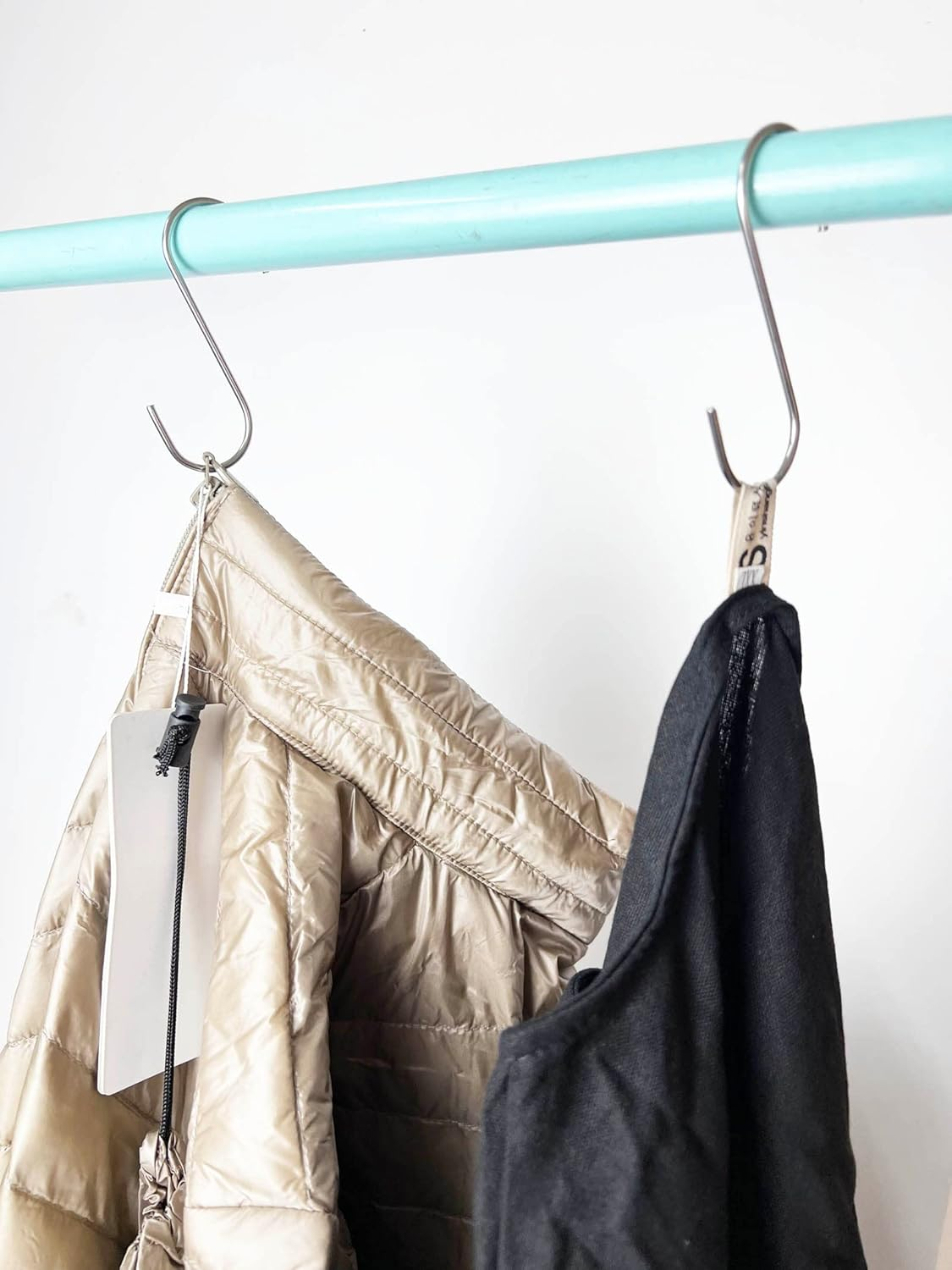 20 Pack S Shaped Hanging Hooks, Heavy Duty S Hanger Hook for Kitchen, Closet, Office, Bathroom, Garden and Cloakroom L image number 2