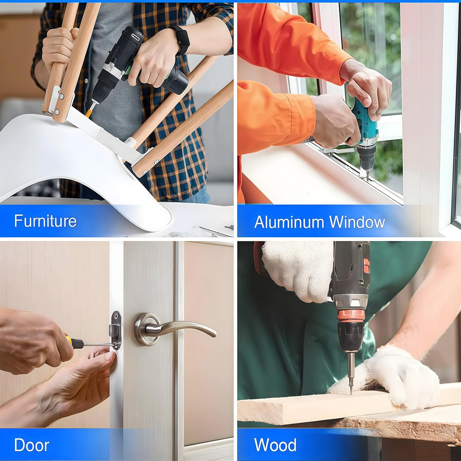 M3 Pan Head Self-Tapping Wood Screws,410Pcs Silver Wood Screw,Round Head Self Tapper Metal Fasteners,Mini 304 Stainless Steel Electronic Screws Coarse Threaded Sharp Point Fastener image number 1