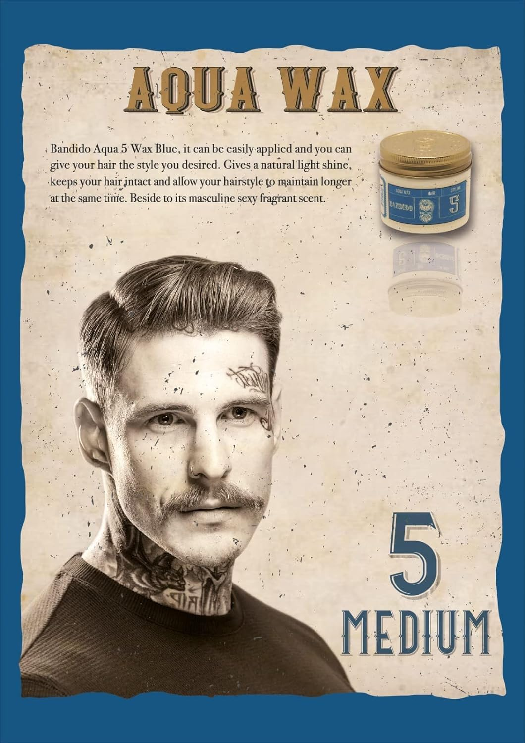 Bandido Aqua Wax No. 5 Blue - White image number 6