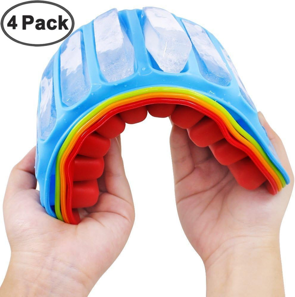 (Tube) - Ice Tube Making Trays, Perfect Ice Cube Sticks Moulds for Small Mouth Sport Water Bottles, Bottled Soda, IHUIXINHE Silicone Ice Stick Tray Set of 4 Packs, 40 Ice Sticks image number 5