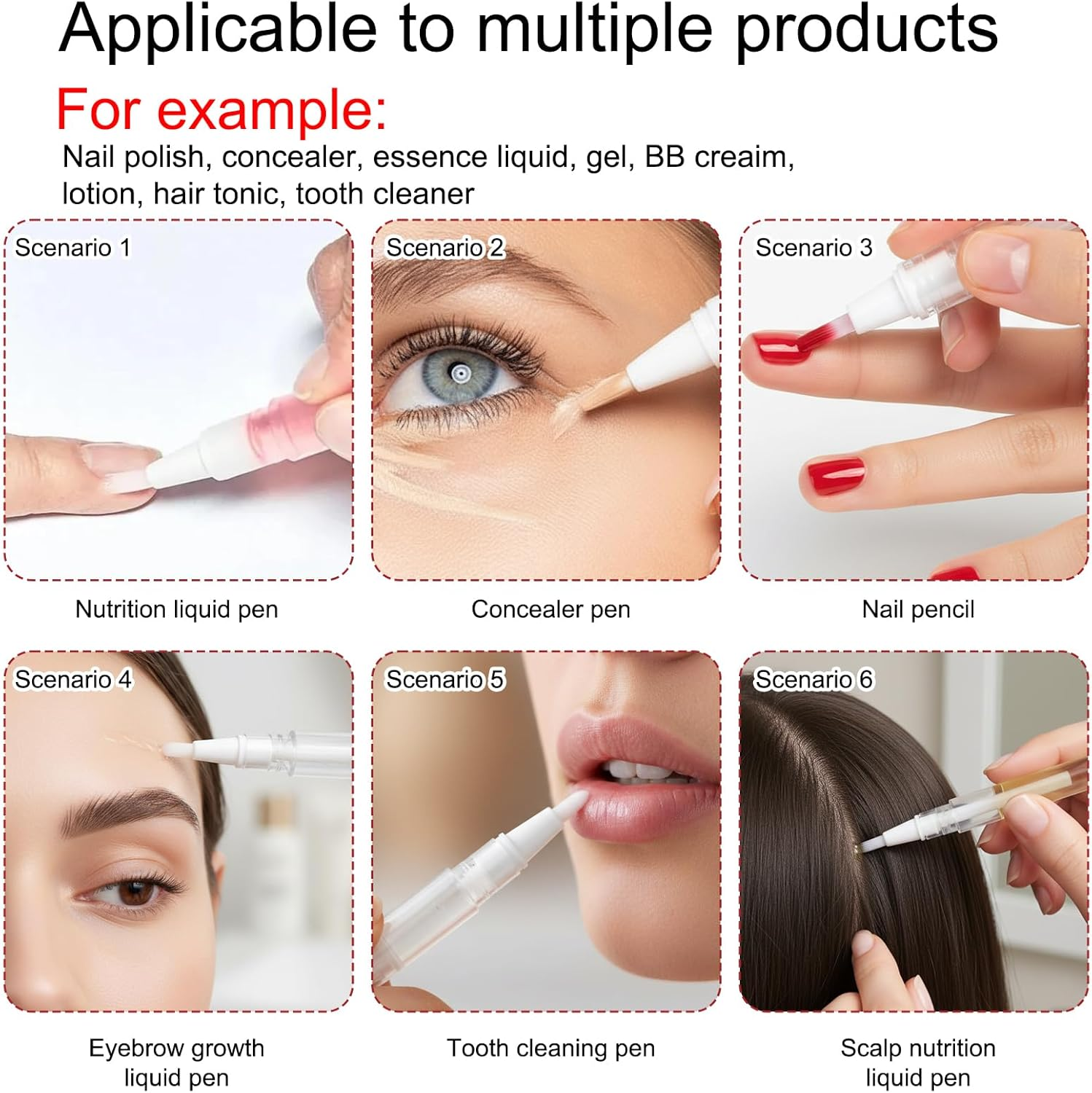 Nail Oil Pen Set, 7 Pack 3 Ml Nail Oil Pens for Precise Application, Portable Nail Care for Healthy Nails and Cuticles image number 1