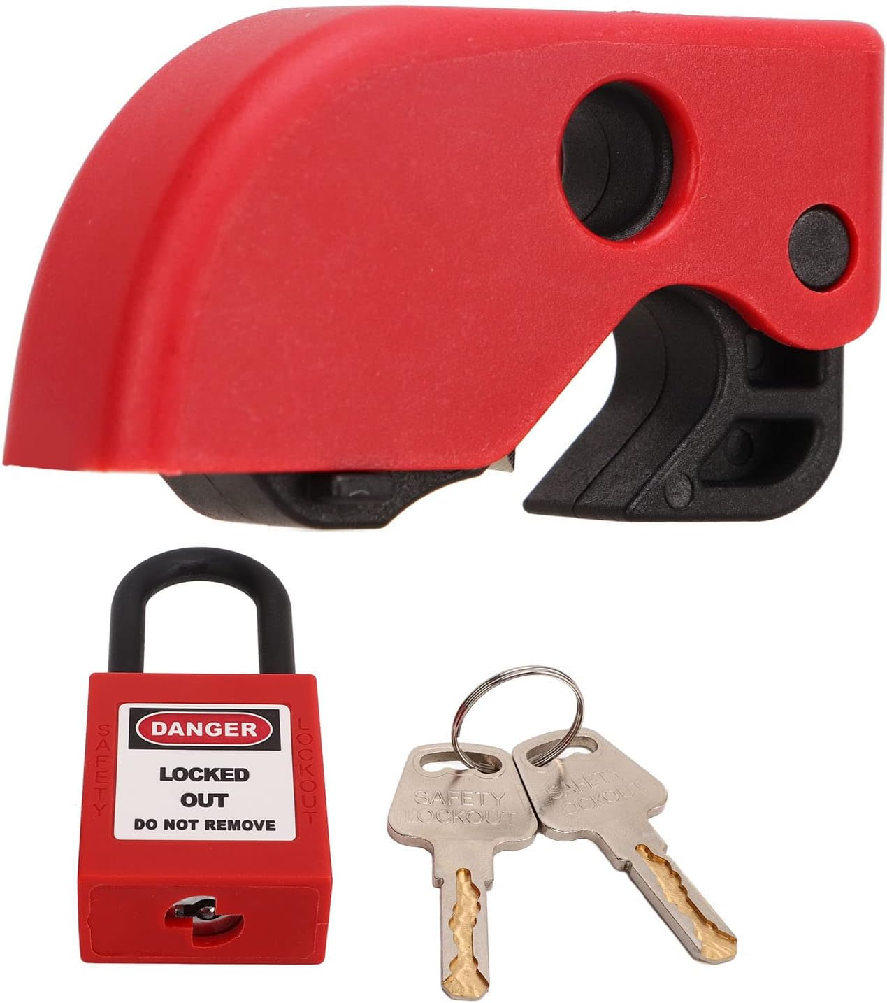 Circuit Breaker Lockout Tool, Circuit Breaker Lockout Set Universal Simple Installation Nylon Brass Compact for Chemicals for Explosive Locations image number 5