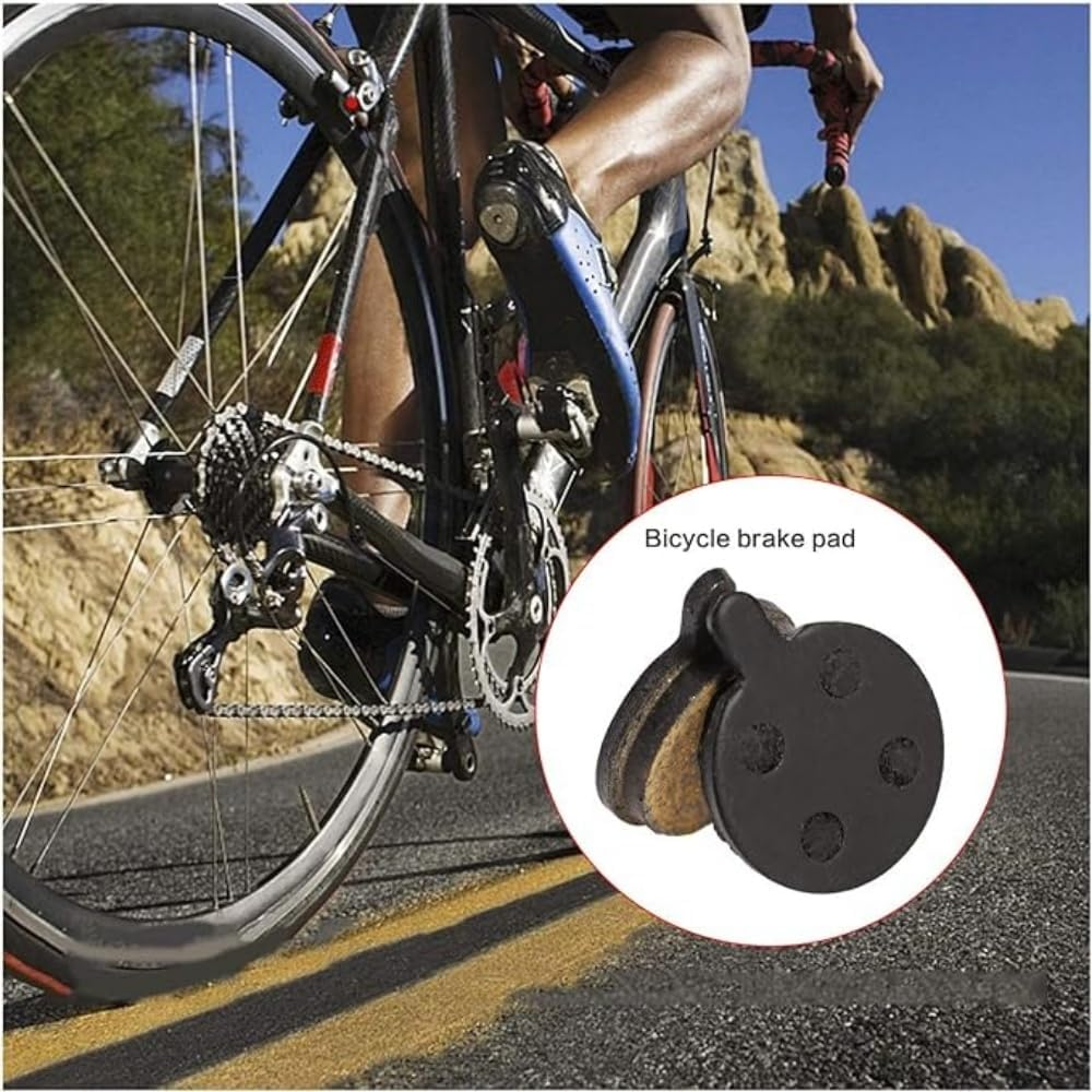 2 Pairs Resin Semi Metallic Bike Disc Brake Pads, 4Mm Thickness Semi-Metallic Brake Pad Replacement for Zoom DB280 DB350 DB450, Mountain Road Bike Cycling Bicycle MTB Organic Resin Disc Brake Pad image number 5