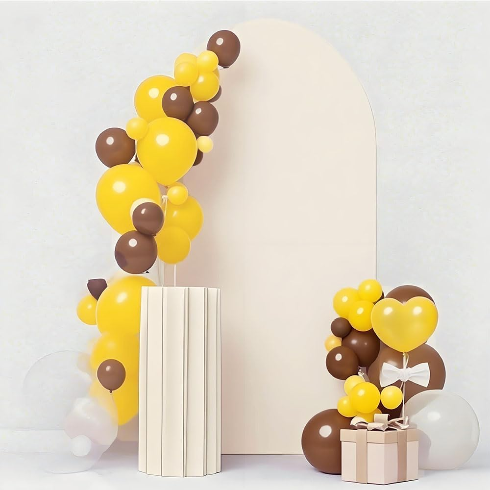 Black Wedding Arch Cover 7.2 FT, 7.2 FT Arch Backdrop Cover, Black Arch Backdrop Stand Cover for Party Celebration Proposal Birthday