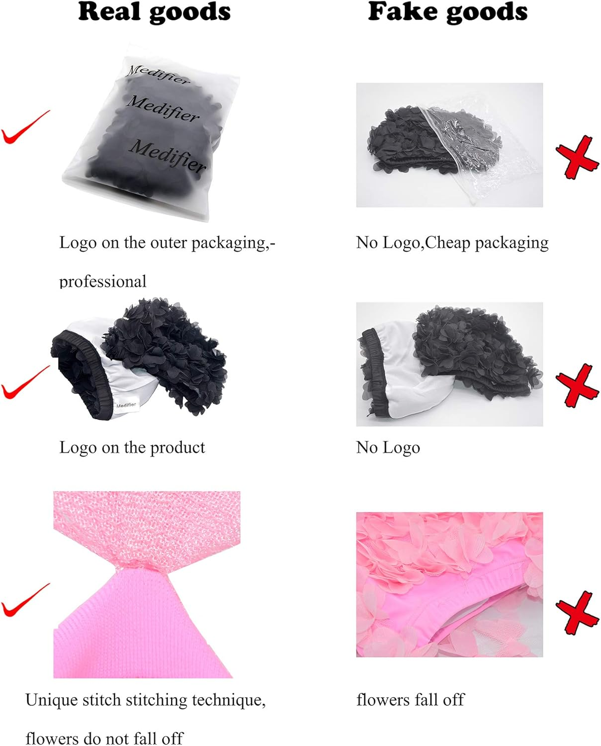 Lace Vintage Swim Cap Floral Petal Retro Style Bathing Caps for Women Rose