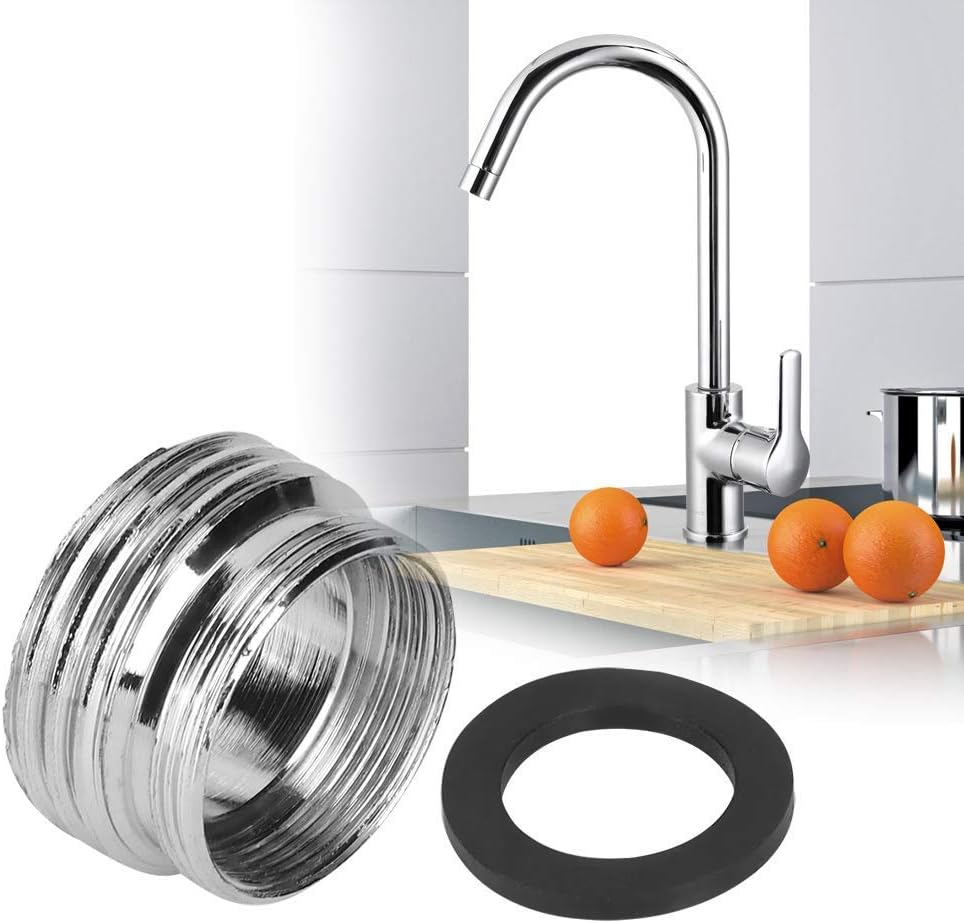 Faucet Adapter Faucet Diverter, Brass Faucet Aerator Adapter Male Female Kitchen Faucet Adapter Converter to Faucet Aerator, Garden Hose, Standard Hose in RV, Apply on Both Removable and Cache Aerator image number 5