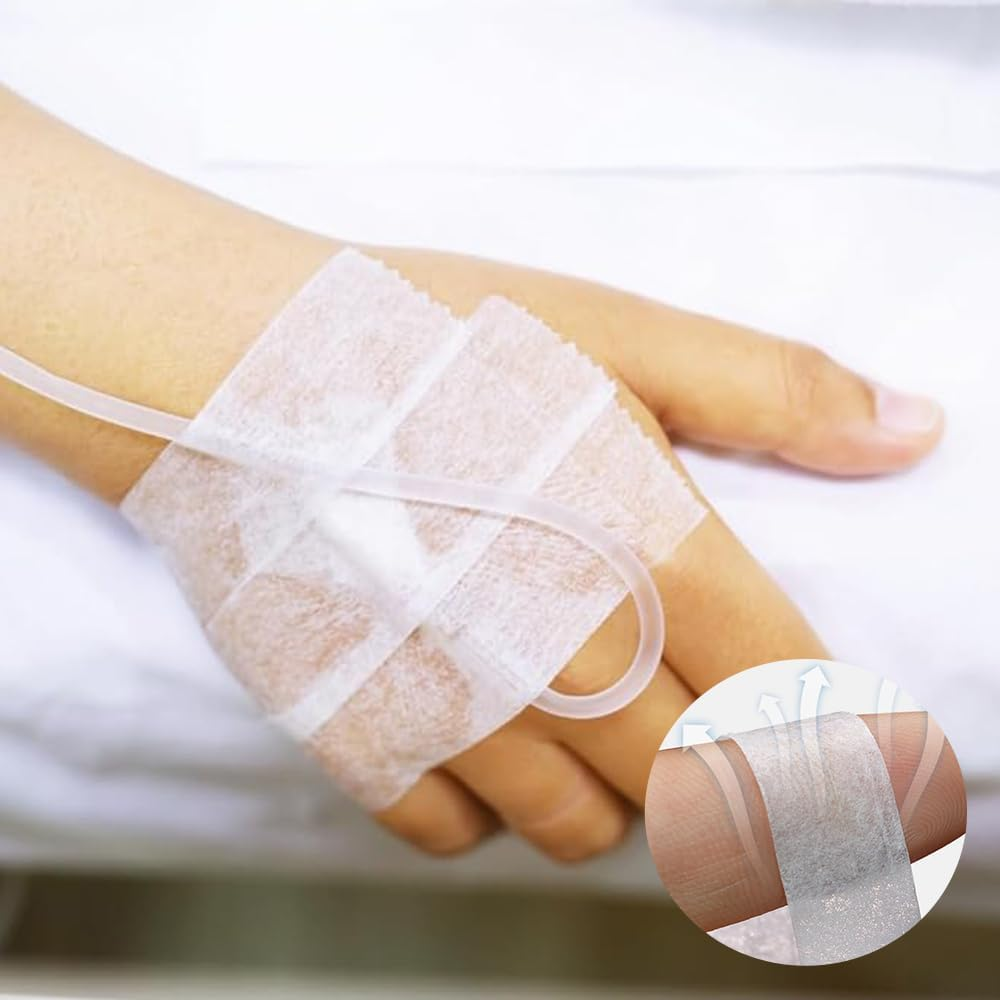 PE Micropore Medical Tape Lash Tape, 6Rolls Micropore Surgical Tape,Breathable First Aid Paper Medical Tape Athletic Tape Adhesive Tape Earring Cover up Tape,Paper Tape for Wounds (1.25Cm)