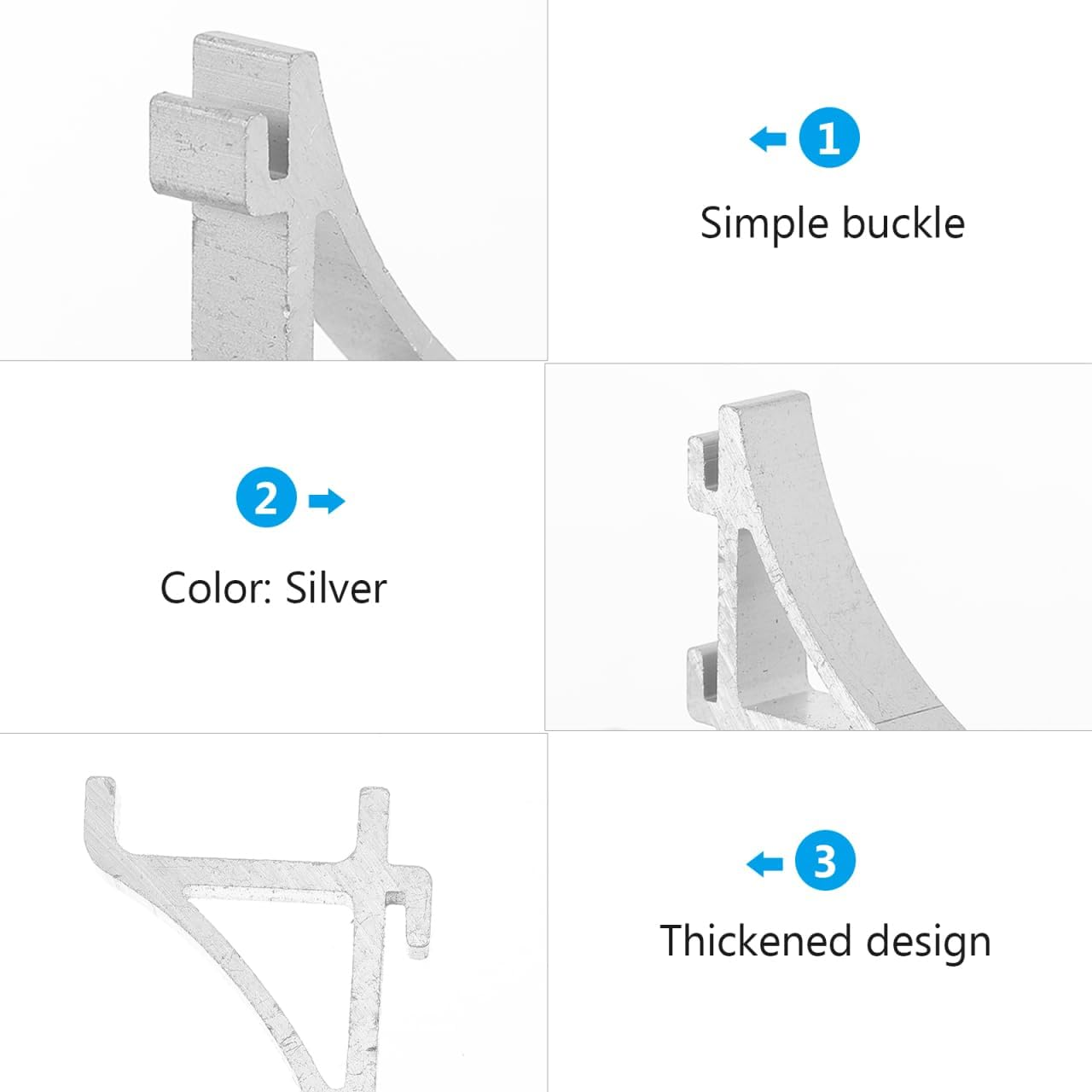 Homoyoyo 10Pcs Refrigerator Clip Freezer Clamp for Easy Installation Refrigerators for Organizing Kitchen Shelves image number 3