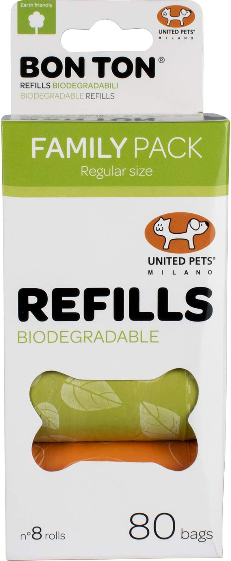 United Pets Bon Ton Nano Dog Poo Pickup Bag Refills, Green