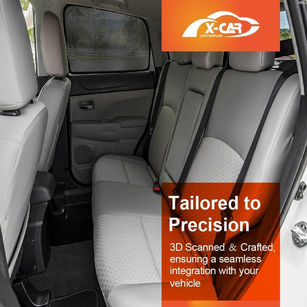 X-CAR Port Rear Window Sun Shade for Mitsubishi ASX 2010-2025 Magnetic Car Sun Blind Mesh image number 5