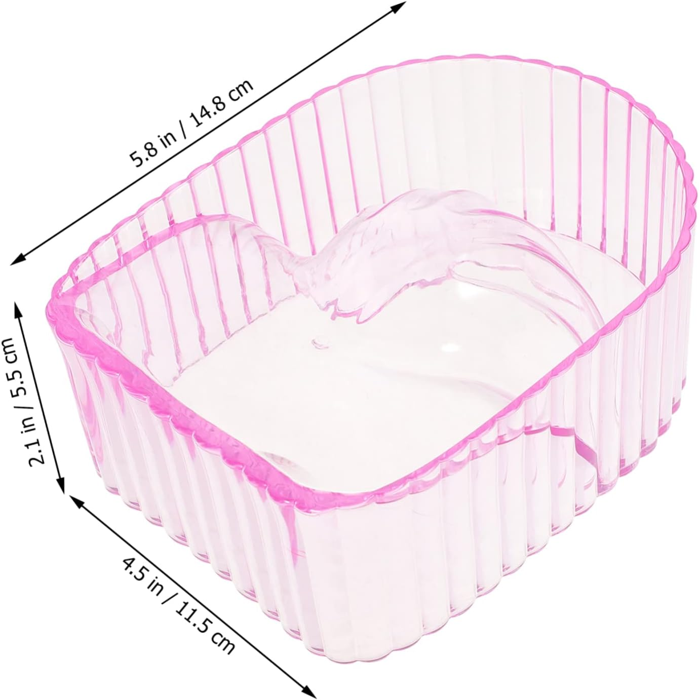 WOONEKY Nail Soaking Bowl Manicure Bowl for Finger Hand Nails Acrylic Salon Home Use image number 4