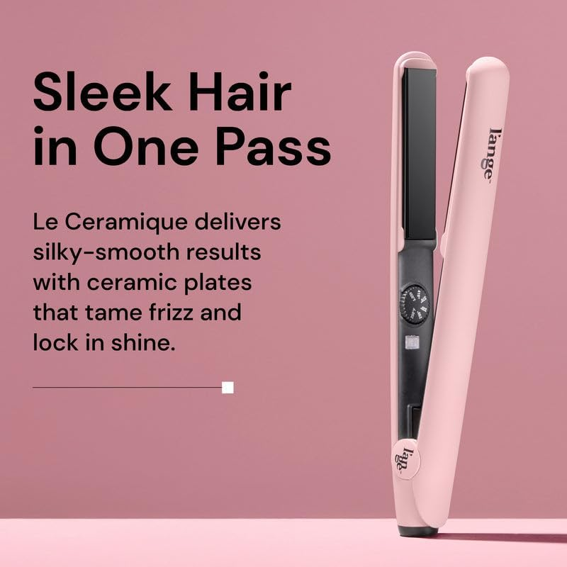 L'ANGE HAIR Le Ceramique 1-Pass Flat Iron Hair Straightener | Fast Heating Ceramic Flat Iron | Best Hot Tools Hair Straightening Iron to Lock in Moisture & Shine | Professional Hair Iron Straightener image number 4