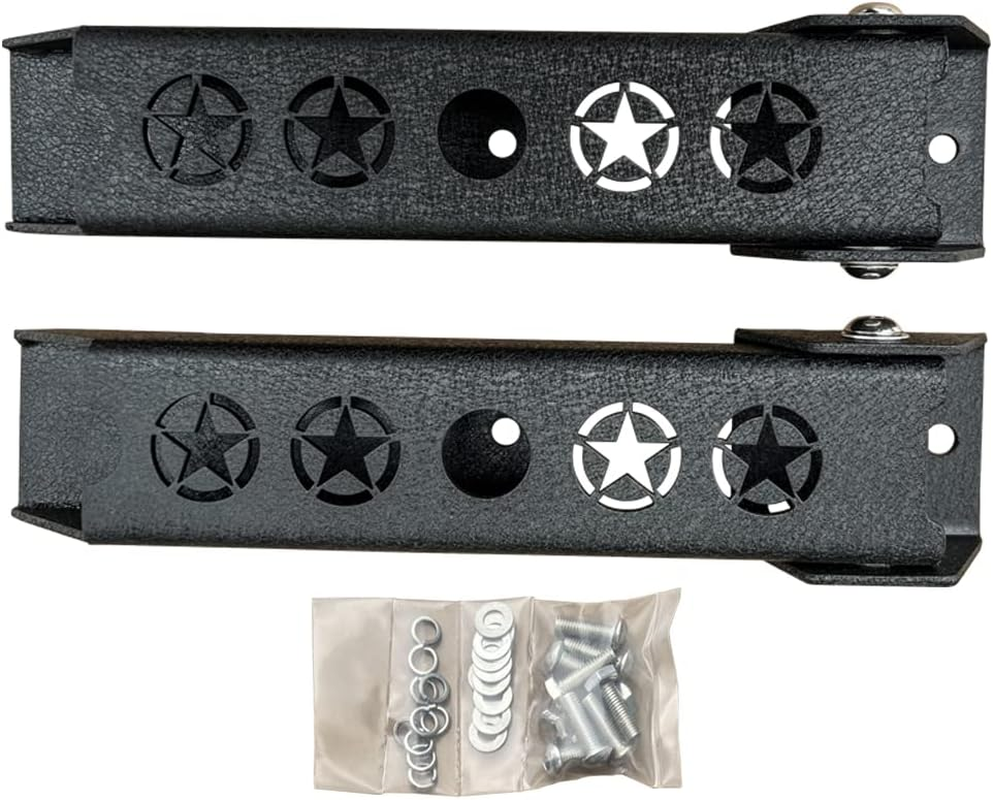 Wrangler Steel Heavy Duty Reinforc Tailgate Hinge Set Compatible with 2017-2018 Jeep Wrangler JK & JKU Unlimited image number 4