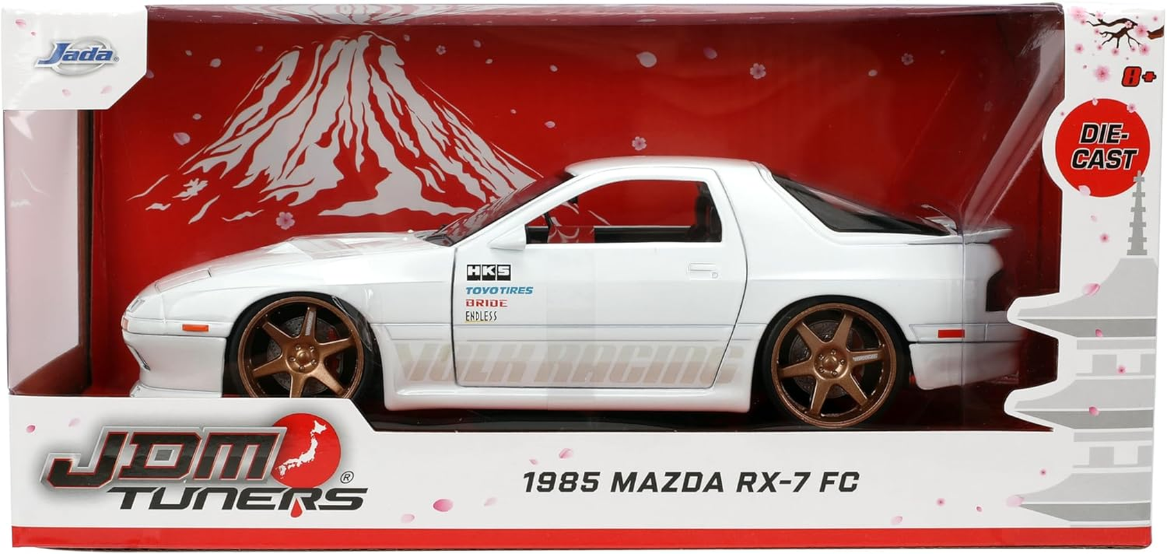 JDM Tuners - 1:24 1985 Mazda RX-7 (FC) Diecast Vehicle image number 4