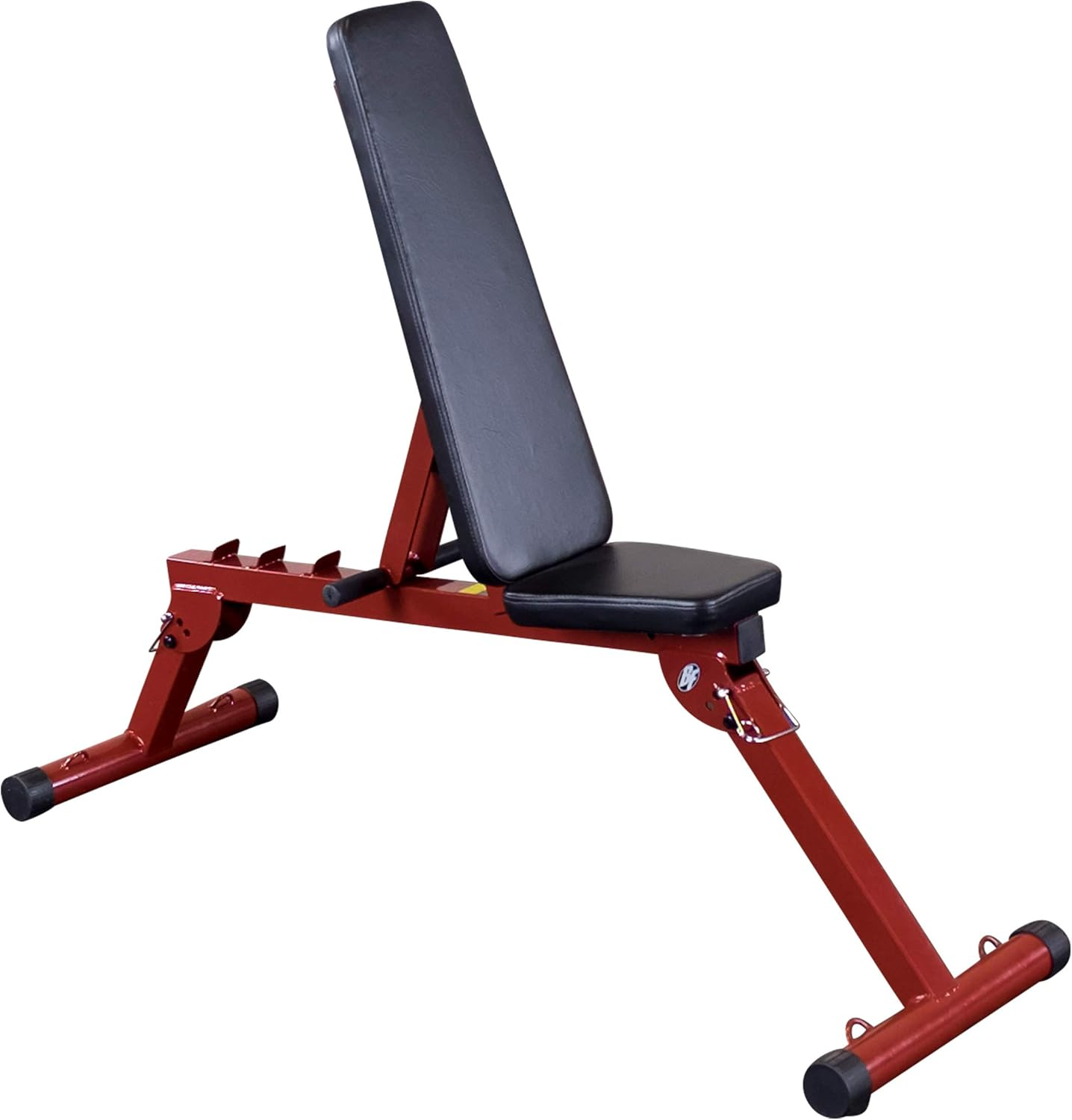 Best Fitness Flat/Incline/Decline Folding Bench, Red image number 5