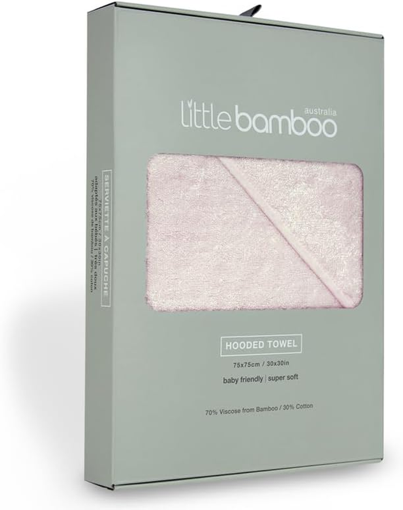Little Bamboo Hooded Baby Bath Towel - Whisper
