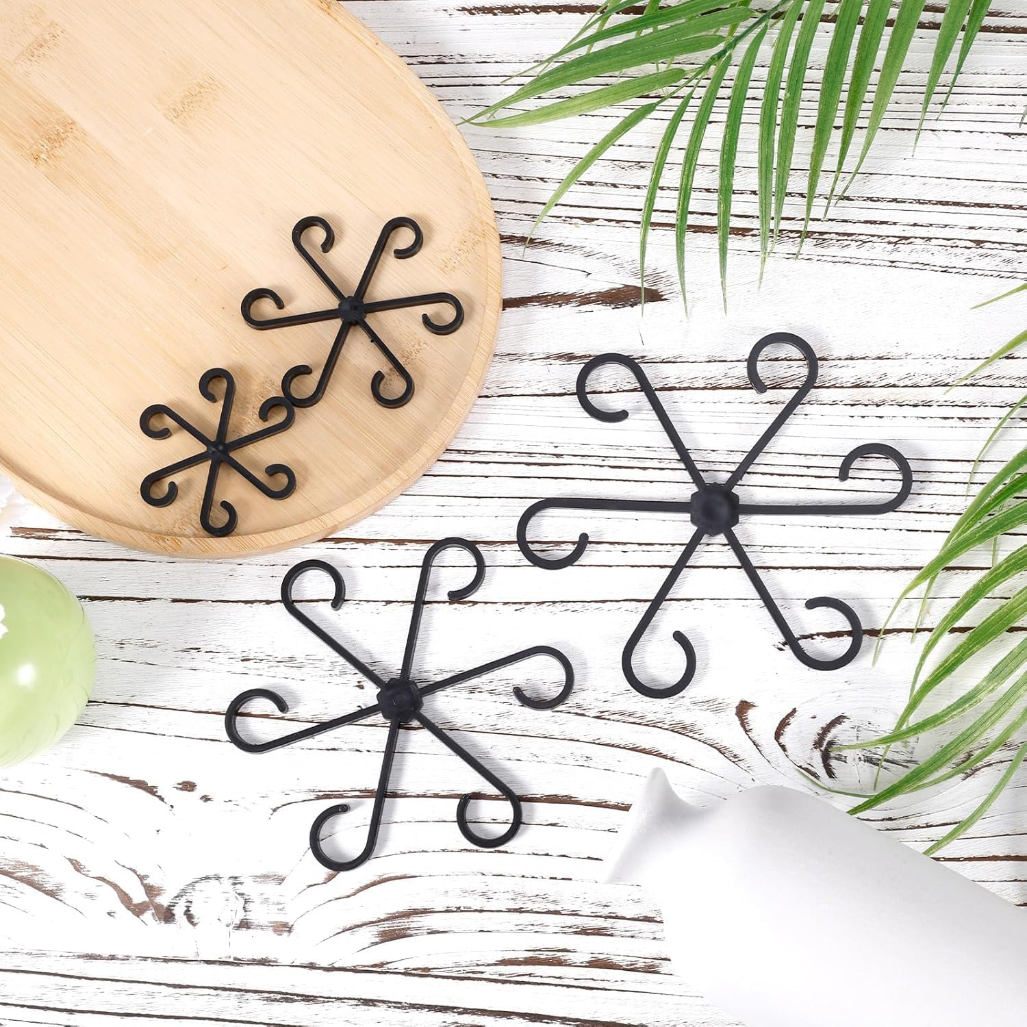 4Pcs Plant Stem Support, Climbing Houseplant Stem Supports Plant Climbers Stem Holders Plants Climbing Rack Plant Growth Accessories for Climbing Plants (Black)