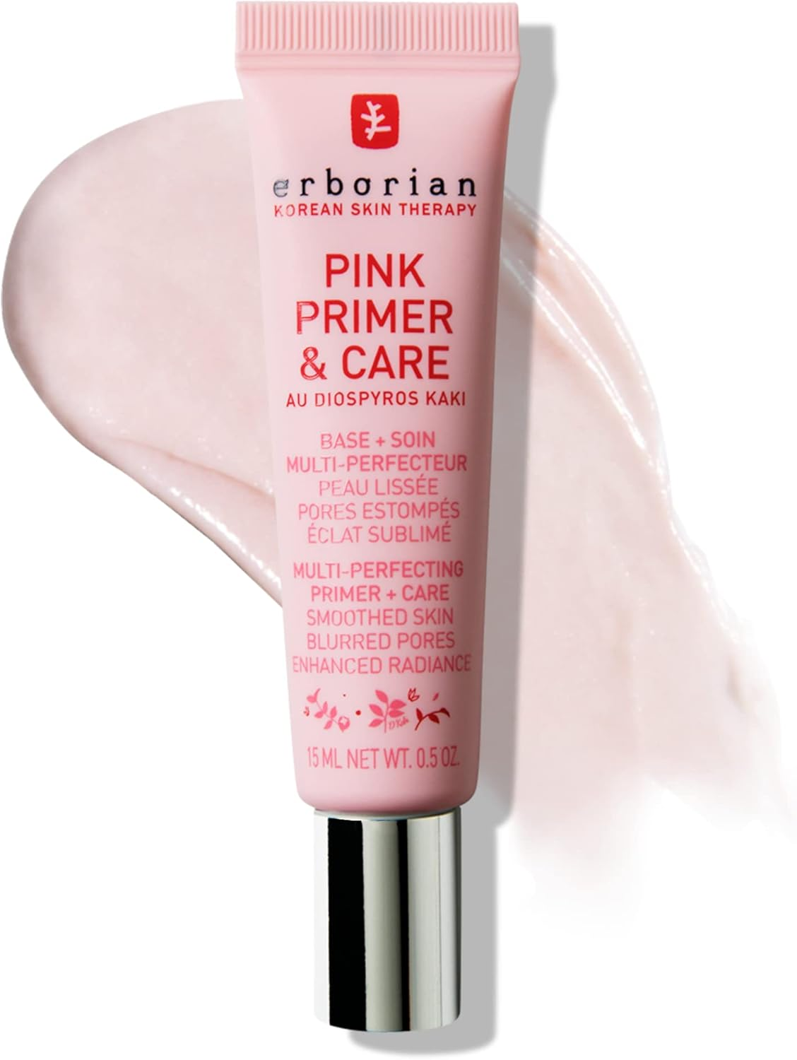 ERBORIAN Pink Primer & Care Skin Perfecting Radiance Primer, Refined Skin Texture Effect image number 5