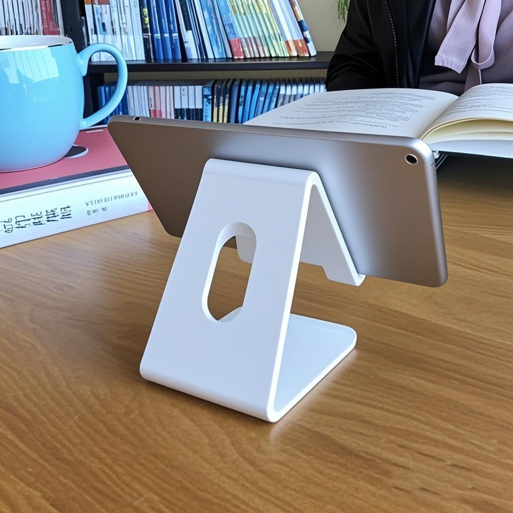 Cell Phone Stand, 2 Pack Plastic Desktop Holder Compatible with Iphone 16/15/14/13/12/11/SE, Android Smartphones & Tablets, Desk Accessories image number 3