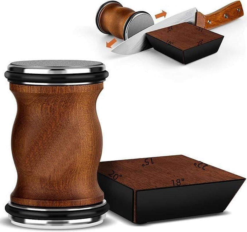 Rolling Knife Sharpener Tool Kit, Multi-Angle Magnetic Roller Sharpeners for Kitchen Knives, Diamond&Ceramic Knife Sharpening System Set, Offers 18&15&20&22 Degree Sharpening image number 2