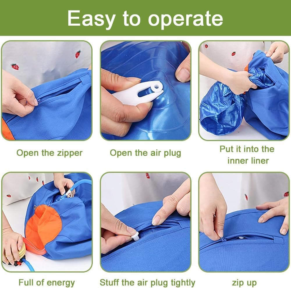 Herding Ball for Dogs,Dog Toys,Dog Inflatable Toy,Pet Training Ball,Zippered Herding Ball,Portable Herding Ball,For Small Medium Dog image number 5