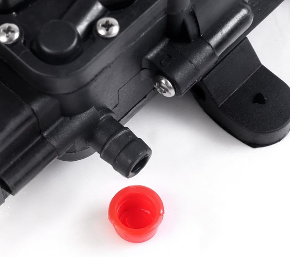 Devanti Water Shower Pump, 12V Portable Instant Camping Heaters Pumps for Indoor Outdoor Car Boat Bath, Self-Priming Energy Saving High Stable Pressure Black image number 2