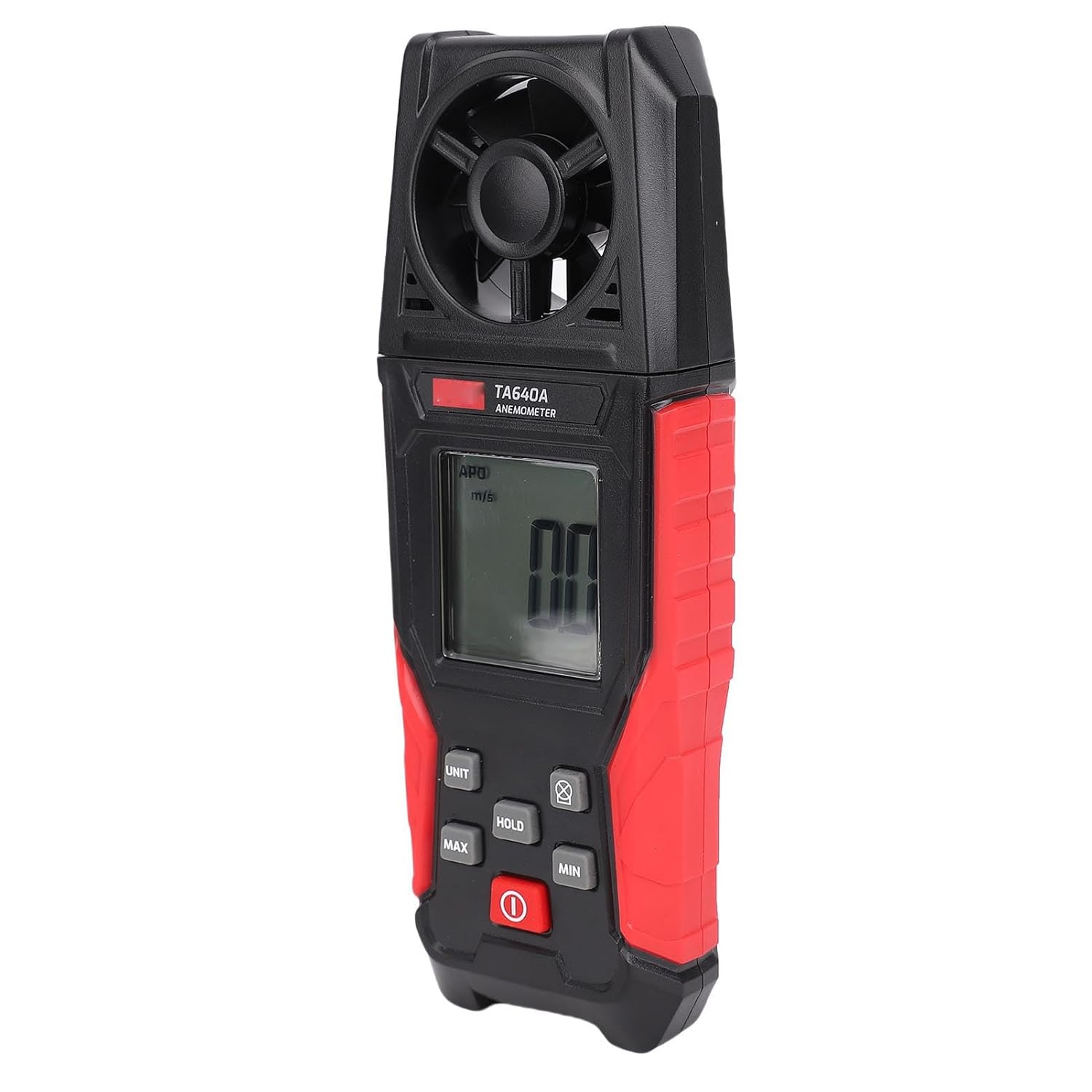 Zerodis Weather Stations and Accessories Handheld Wind Speed Meter with Temperature Measurement 0 to 67Mph 32 to 113F for Outdoor Activities HVAC Drone Pilots Digital Anemometer Anemometer image number 1