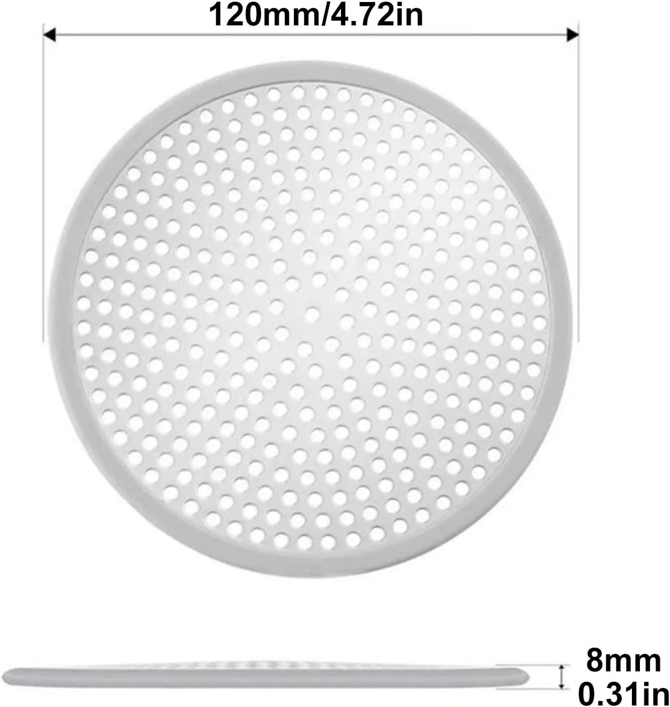 2 Pcs Drain Hair Catchers, Hair Drain Cover for Shower Bath with Suction Cup, Easy to Install for Family Use Hotels Pet Grooming Stations, Prevents Clogs image number 4