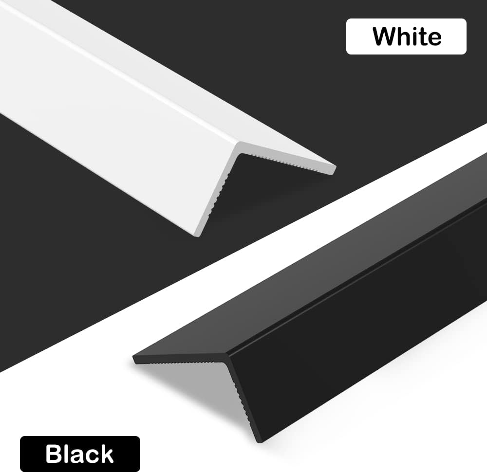 KELIXU 100% Blackout PVC Light Blockers for Roller Blinds Window Shades, Light Blocking Strips Block Light along Two Sides of Windows, Easy to Install, 43 CM L X 3.5 CM W X 0.2 CM H-8 PCS - White - White image number 6