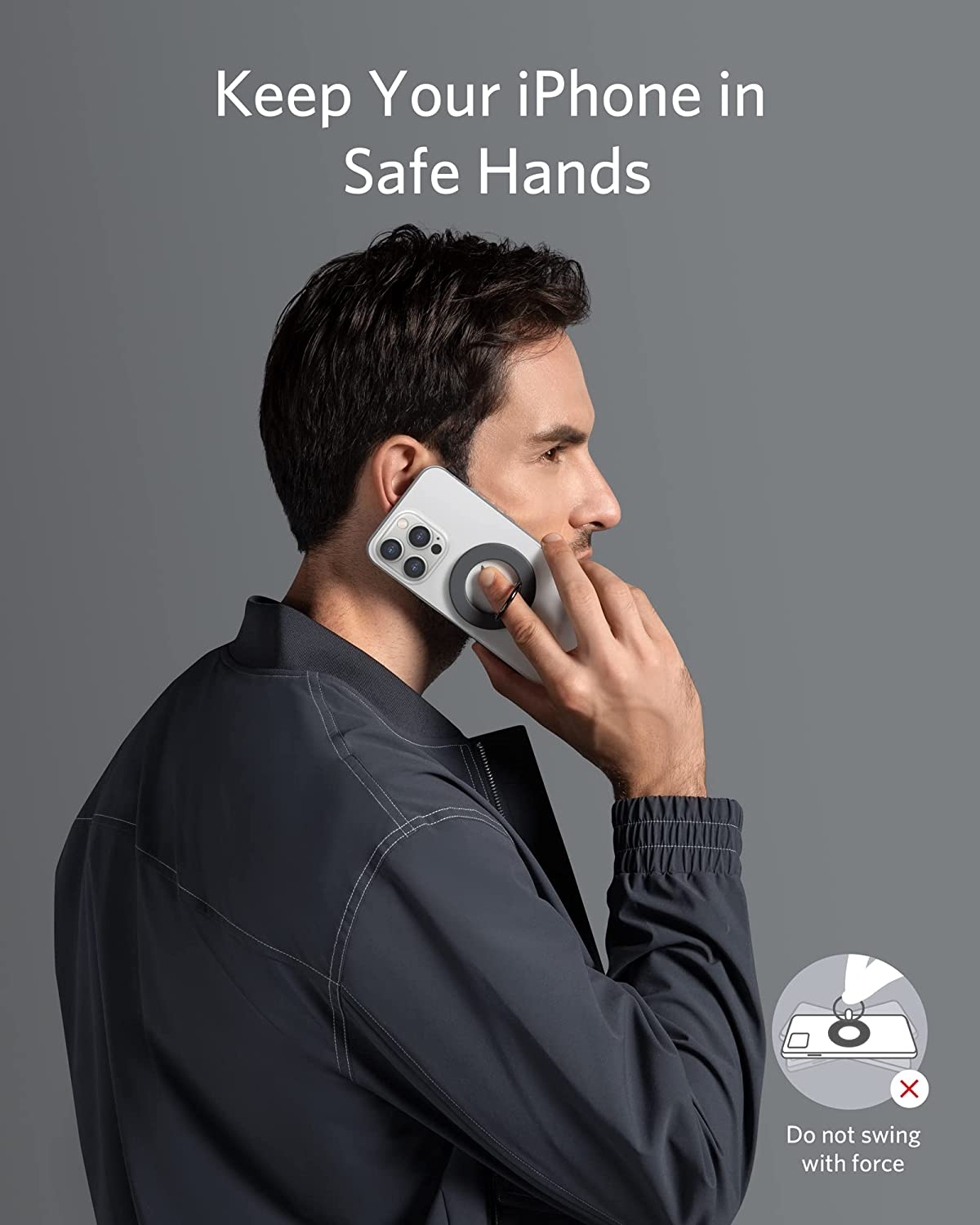 Anker Magnetic Phone Grip (Maggo), 610 Phone Ring Holder, Adjustable Kickstand, Only for Iphone 17/17 Pro/17 Pro Max/16/15/14/13/12 Series image number 1