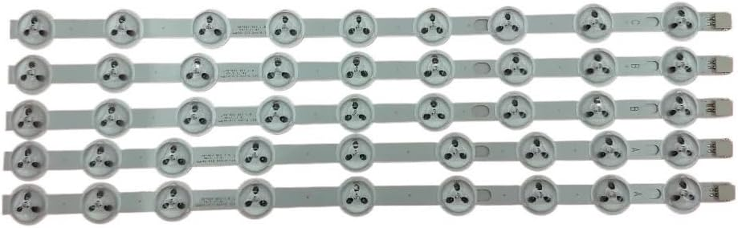 ZJSCNBE LED Backlight Strip Fit for 40" NDV a B C TV 40L3433DG 40L3451Dn 40L3433DG TV VES390UNDC-01 VES400UNDS-01 Ves400Unds-02(5Pcs Set for 1 TV)