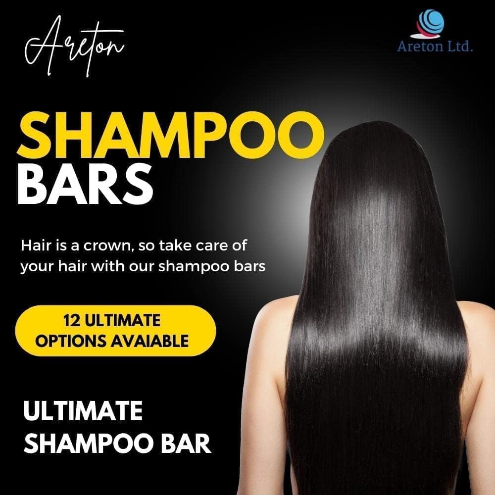 Rose Shampoo Bar &ndash; for Moist and Shiny Hair, Rough Hair, Restore Moisturiser, Dry Itchy Scalp, Shampoo Bar and Conditioner for Dry Hair & Nourishment, Prevents Spilt Ends with Plant Based Hydrating 60G (Rose)