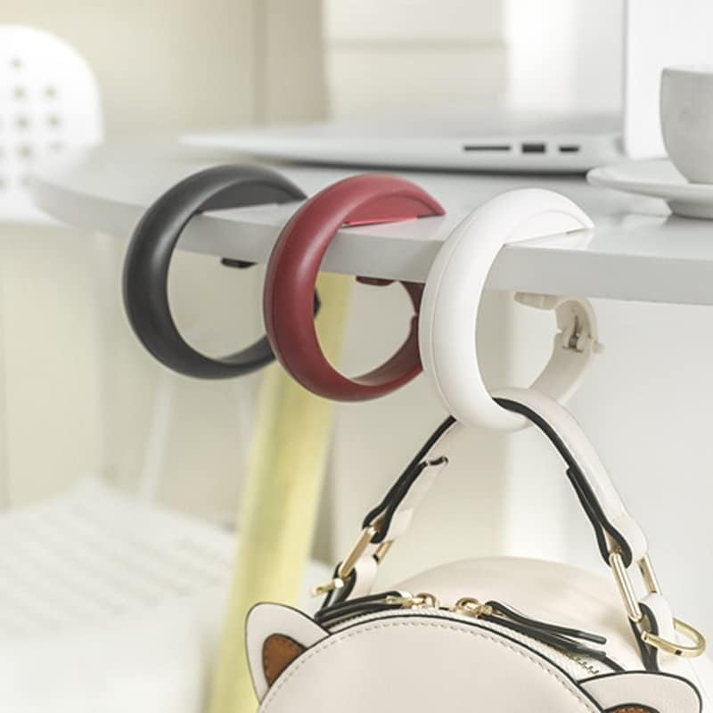 Pack of 3 Handbag Holder Bag Holder for Table, Portable Table Bag Holder, Foldable Handbag Hook for Tables Folding Purse Hooks for Women from Caf&eacute;s Restaurants image number 4
