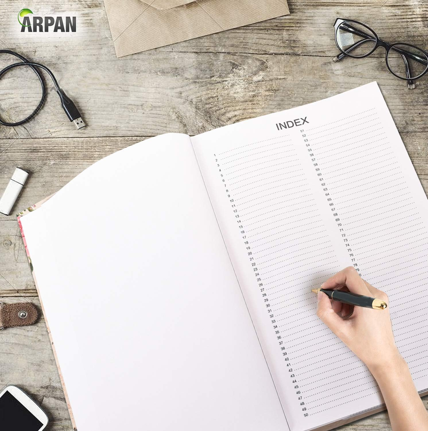 ARPAN Large Memories Memo Slip in Case 300 Photos 4''X6'' Travel Album, Pink image number 1