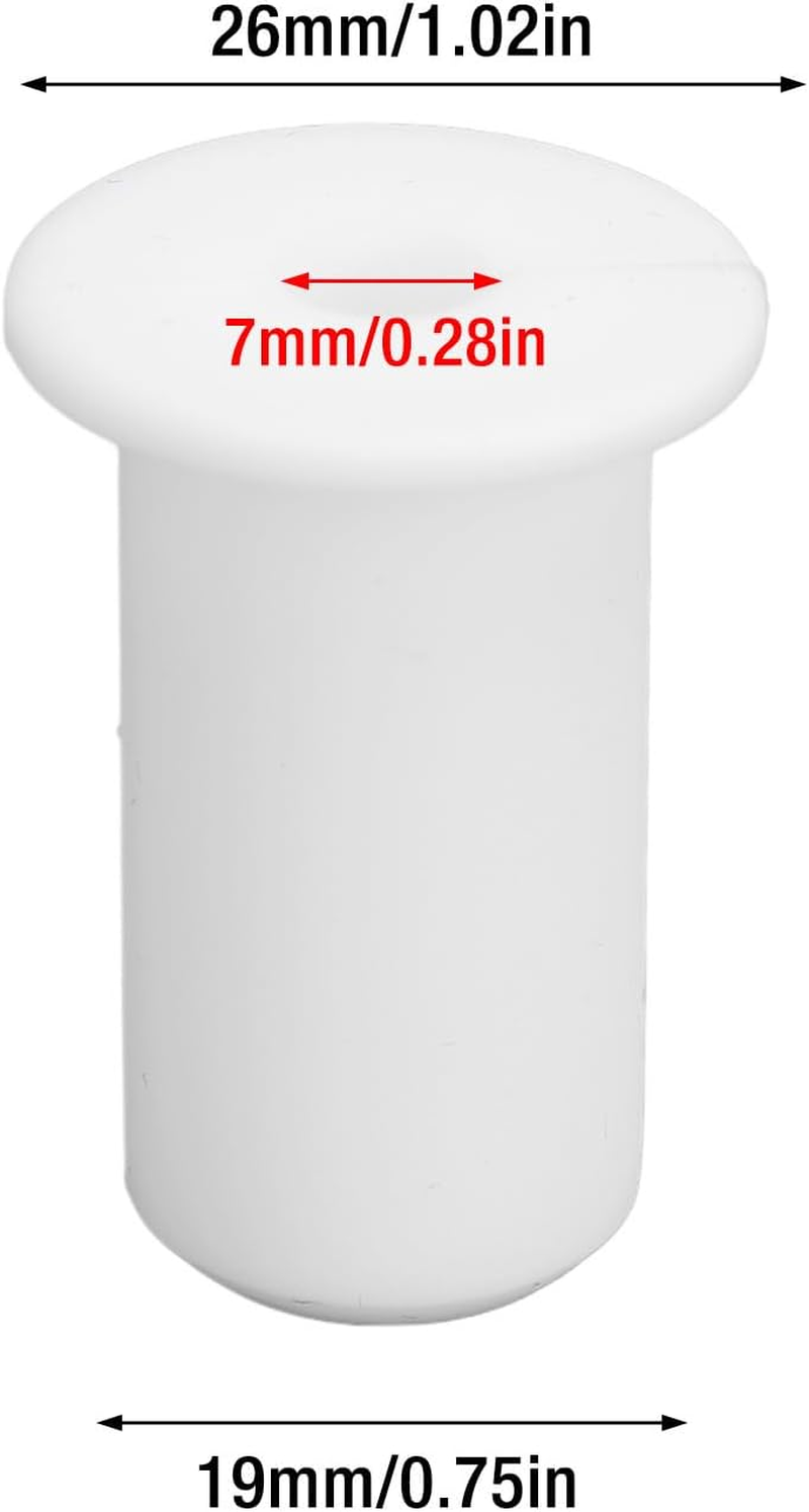 10Pcs Cable Routing Kit, Silicone Wall Grommets for Cable Management & Antenna Protection, Waterproof & Dustproof Feed-Through Bushings (38X26Mm) image number 2