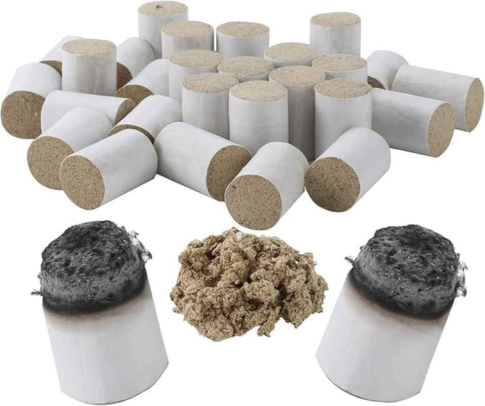 108 PCS Bee Hive Smoker Pellet, Bee Smoker Fuel for Beekeeping Moxa Cone Fuel Rolls, Bee Smoker Pellets Produce Clean & Cool Smoking for Beehive, Beekeeping Supplies Tools Solid Fuel (108) image number 4