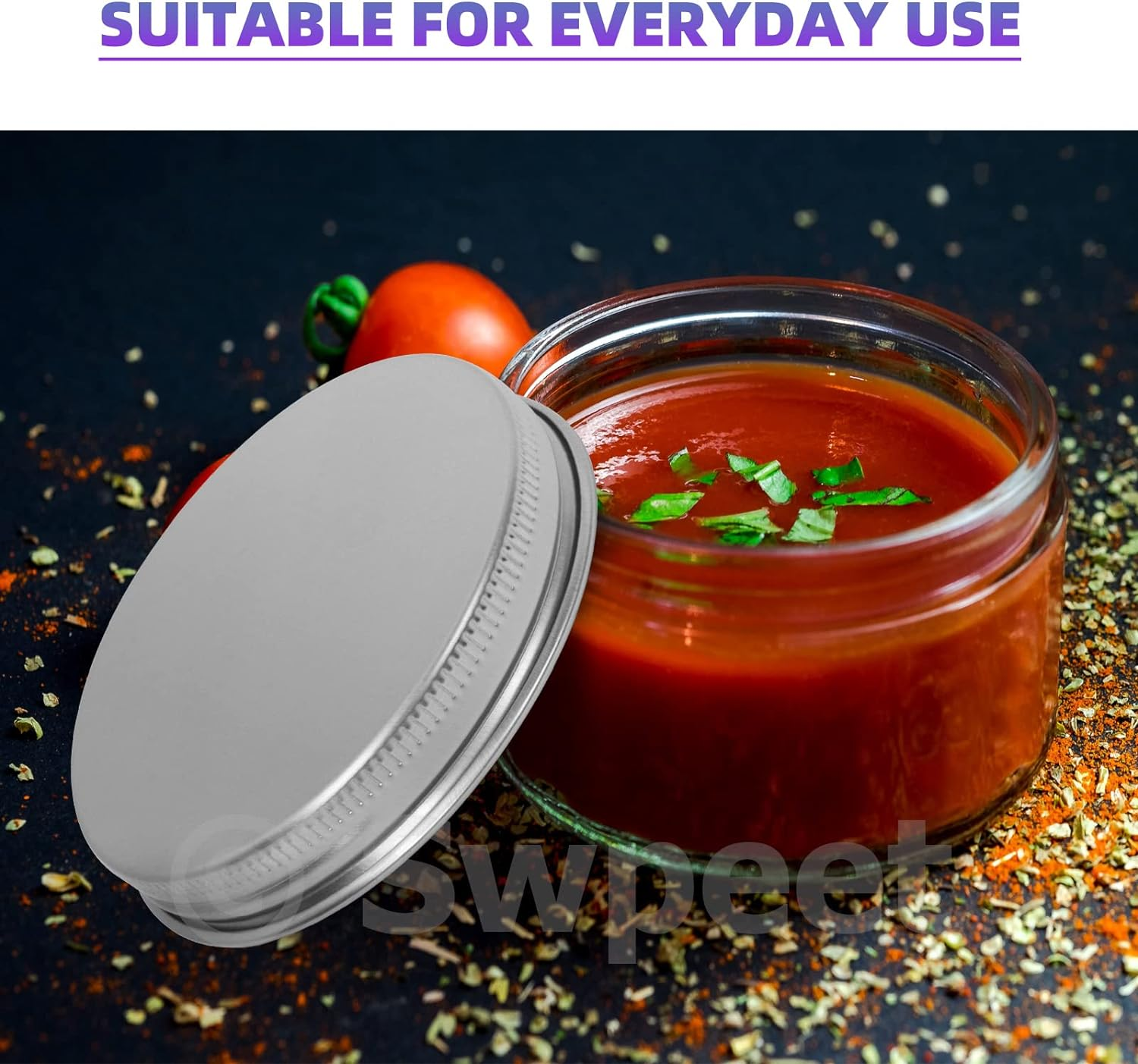 Swpeet 12 Packs 4 Oz - 120ML Transparent Glass Jar with Silver Lid Assortment Kit, round Containers Cosmetic Glass Jars with Lids Travel Jars Cosmetic Containers for Cream, Lotion image number 6