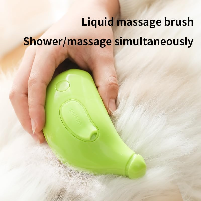 Dog Cat Brush Steam 3 in 1 Massage Comb Spray Cat Brush for Dogs Long/Short Hair with USB Charger with Water Tank Brush for Cats Massage (Green) image number 3
