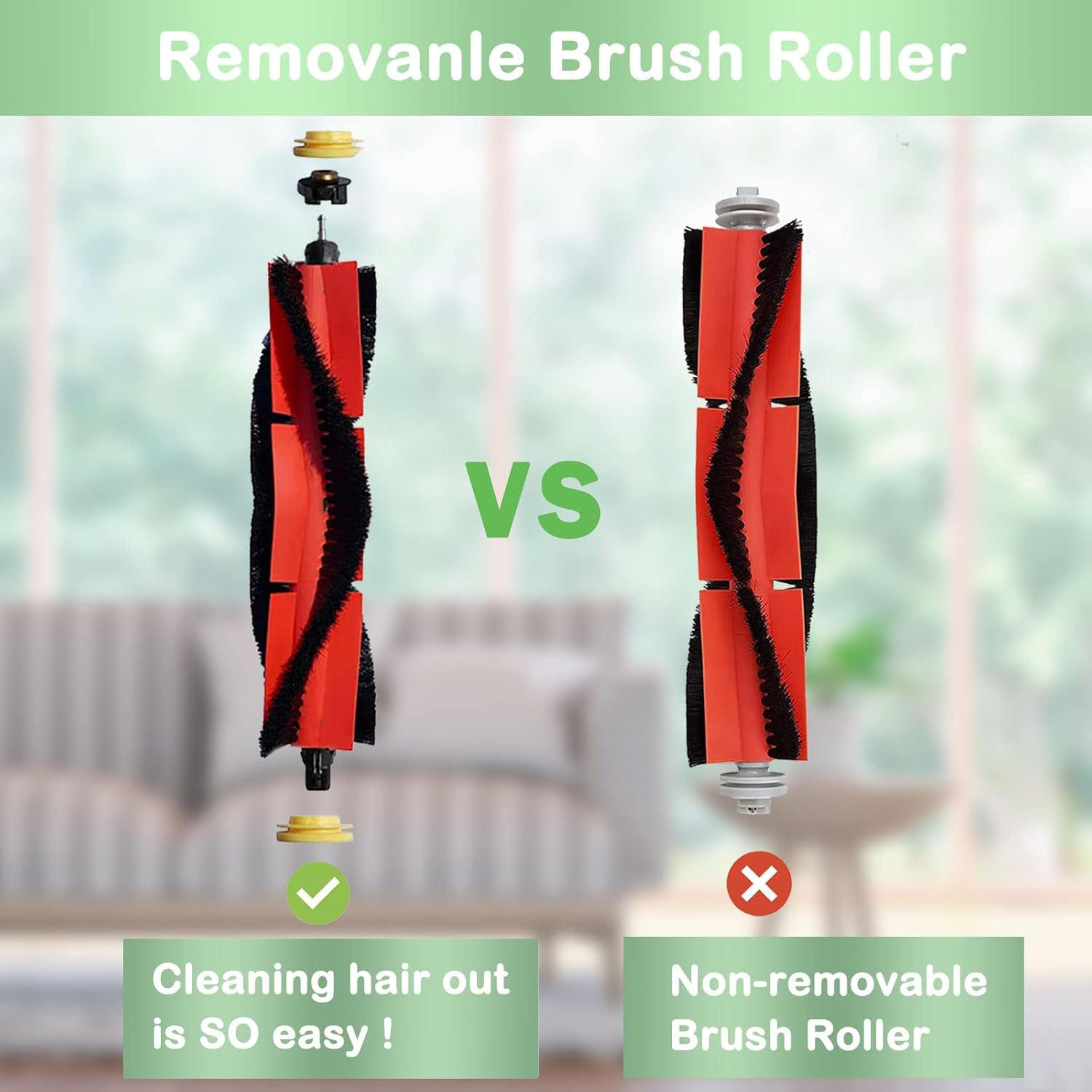 13 Packs Replacement Parts Compatible for Roborock S6 Pure, S6, E4,S4 Max, S6 Maxv, S5, S5 Max, S4, E2, E3,E5 E20 E25 E35 S50 S65 Xiaomi Mijia Robot Vacuum, 3 Main Brushes, 4 Filters, 6 Side Brushes