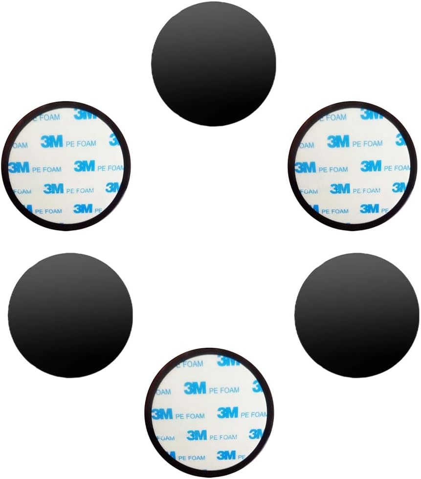 QISANKEE 6 PCS 3M Sticky Adhesive Pad Replacement for Dashboard/Dash Cam Suction Cup Mount, 80 Mm Circle Double Sided image number 6