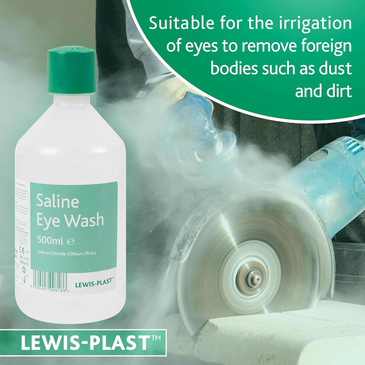 Lewis-Plast Saline Eye Wash Solution, 500Ml Bottle for Safe and Effective Eye Care image number 4