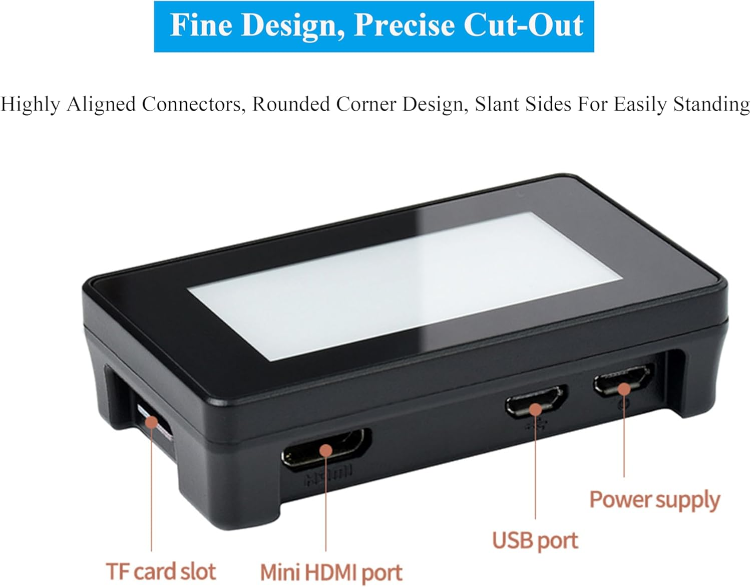 2.13Inch Touch E-Paper HAT E-Ink Display 250&times;122 Pixels Compatible with Raspberry Pi Zero 2 W/Zero 2 Wh/Pi Zero W/Pi Zero Wh/Pi Zero, 5-Point Touch, Supports Partial Refresh, with ABS Case image number 6