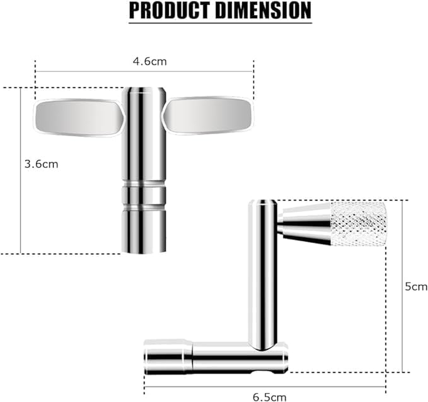 Drum Keys 3 Pack Universal Drum Tuning Key with Continuous Motion Speed Key
