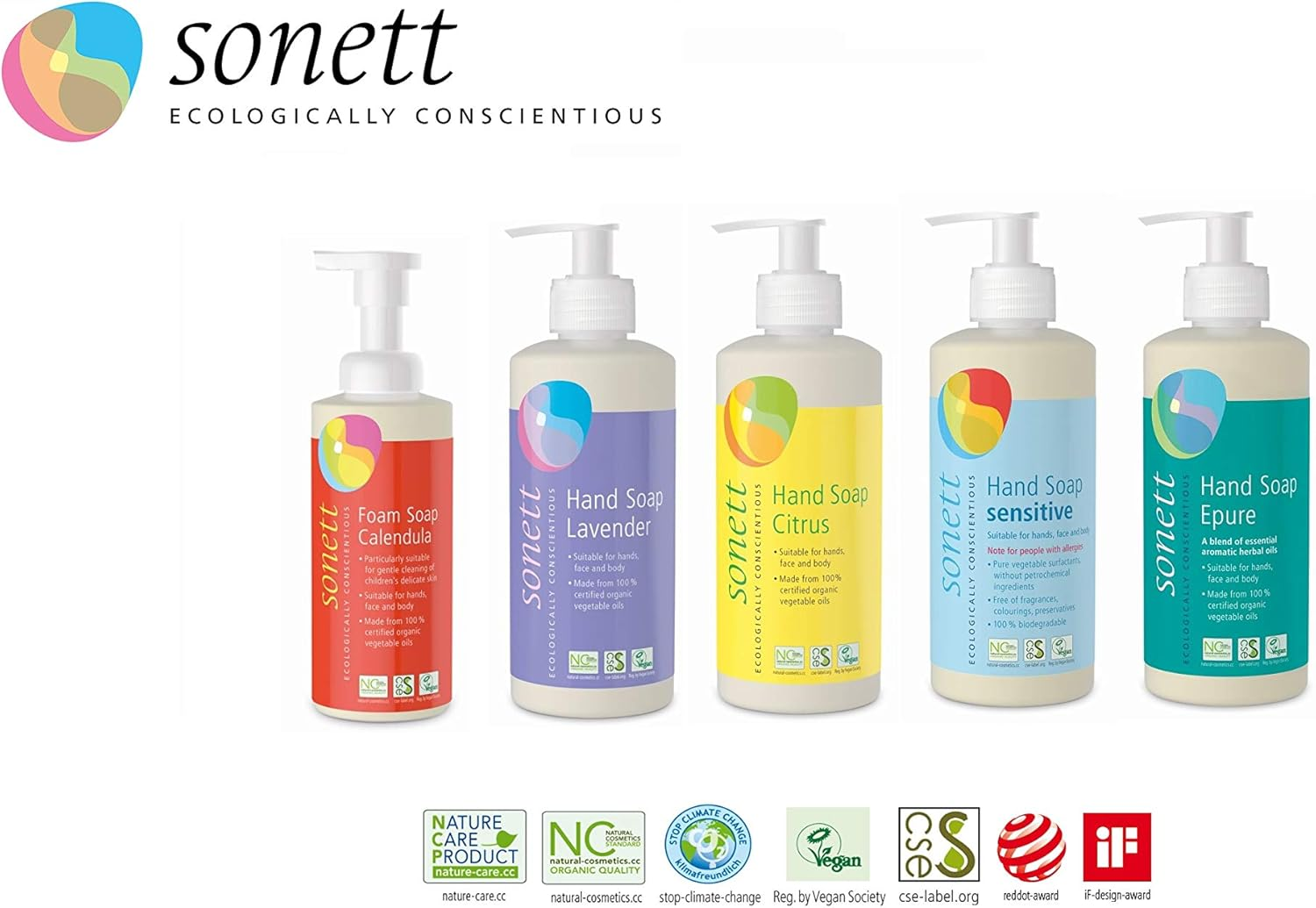 Sonett Sensitive Hand Soap, 300 Ml image number 4