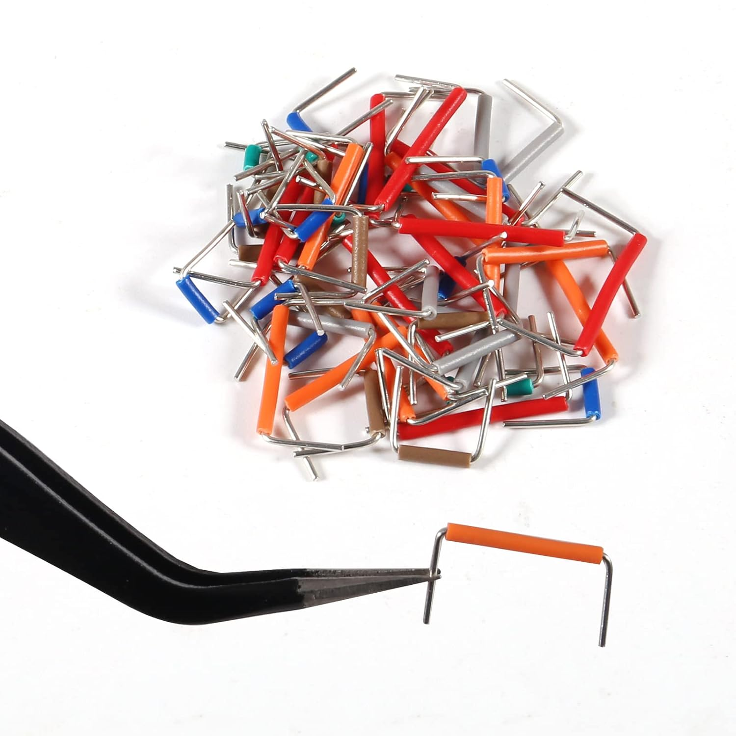 Breadboard Jumper Cable Kits, 4Pcs 400 & 830 Point Breadboards, 560Pcs 2-125 Mm U-Shape Jumperwires for Arduino image number 1