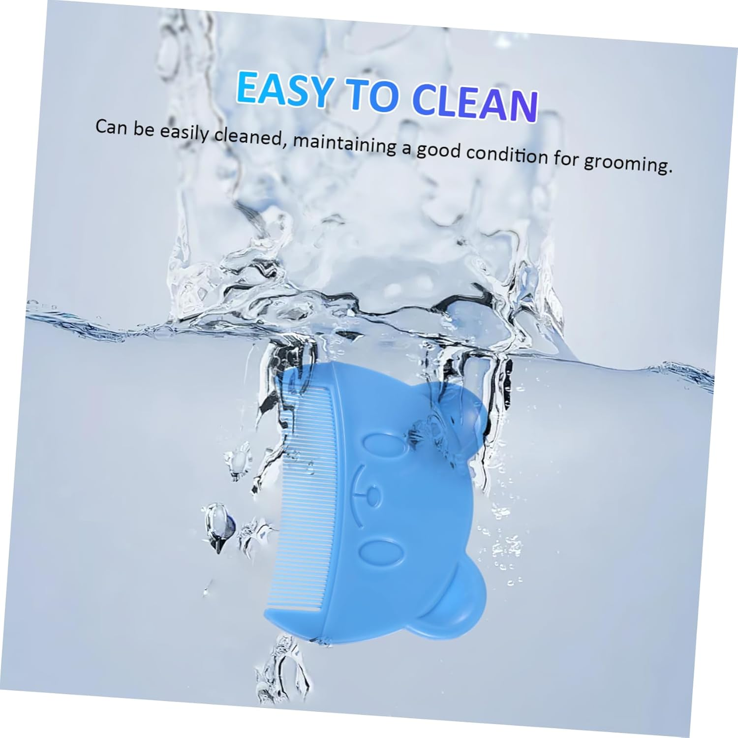 Ifundom 2Pcs Hair Combs Fine Tooth Portable Bear Shape Cradle Cap Removal Comb for Boys and Lightweight Grooming Tool for Dandruff and Detangling image number 6