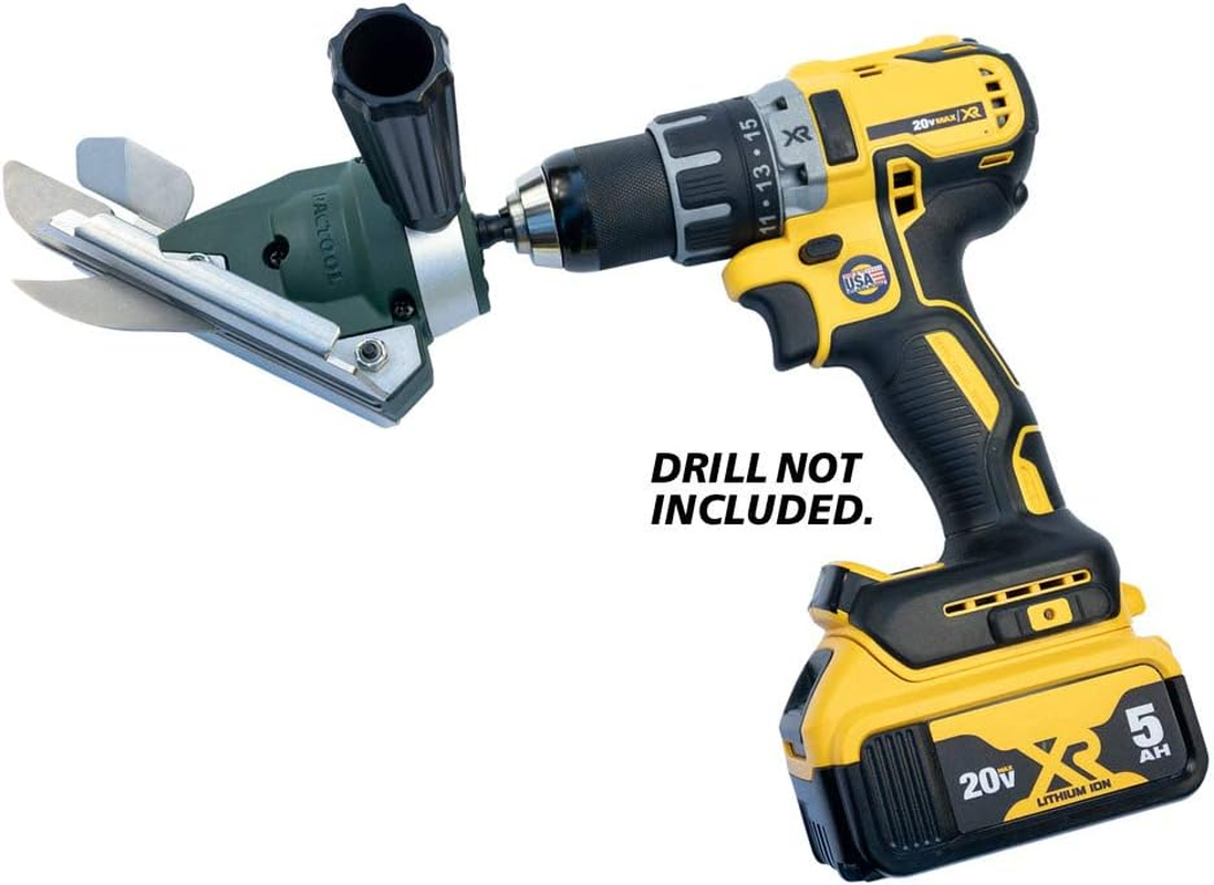 Pactool SS704 Snapper Shear Siding Pro - Siding Cutting Shear - Cordless Drill Attachment - Professional Power Tools image number 1