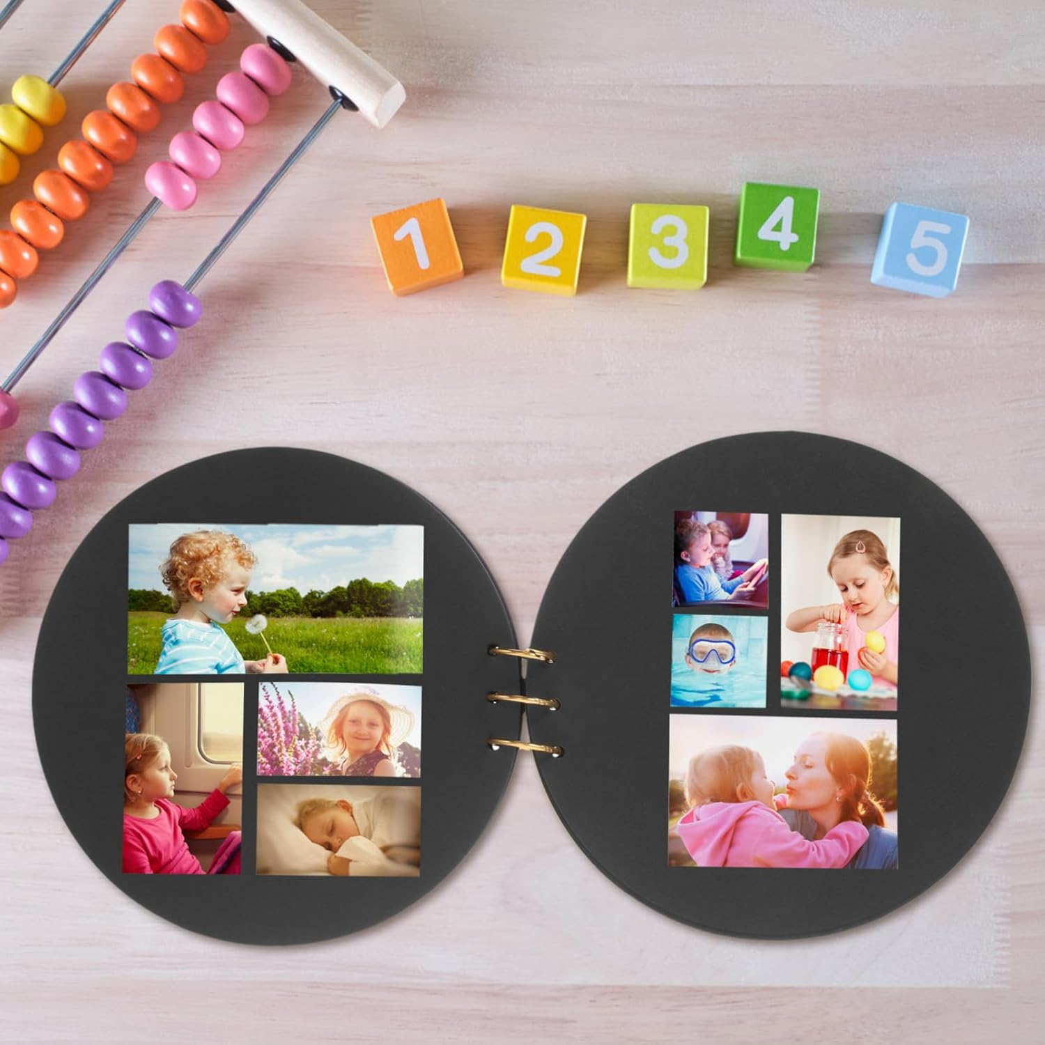 KOMBIUDA Photo Album DIY Keepsake Book for Growth Decorative Album for Newborn Memories for Showers Birthdays and Family Celebrations image number 2