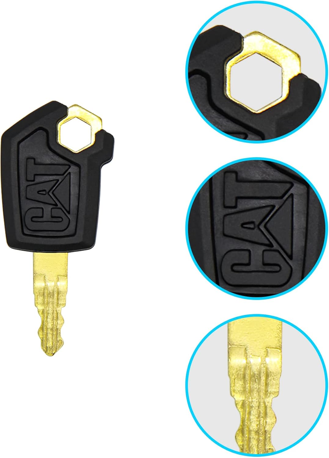 JCB Key and 5P8500 Ignition Key for Heavy Construction Equipment Ignition Part image number 1